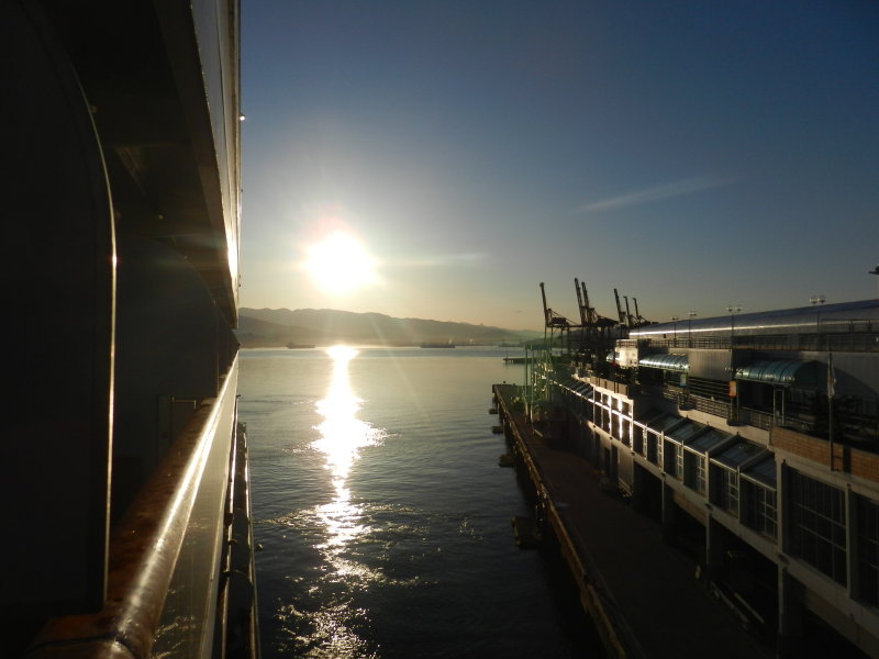 Looking back to the north shore