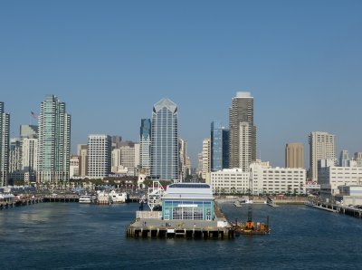 The piers at San Diego