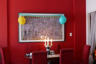 The living room at La Cas Rosa