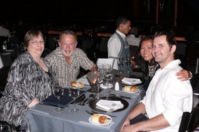 Jim and I with Andrew & Kelly - an amazing dinner at Tango Porteno