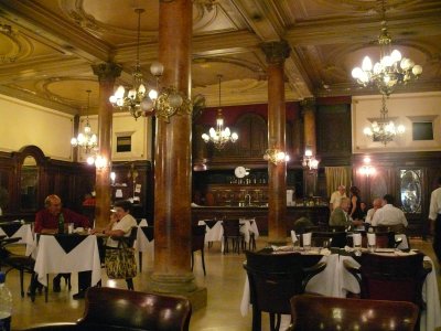 Inside the Confriteria - there is a restaurant on the ground floor while the milonga (dance club) is upstairs. 