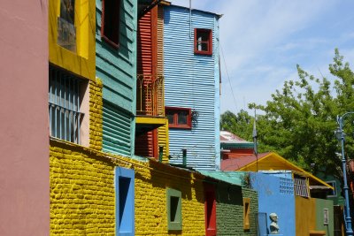 The colourful buildings of La Boca.  