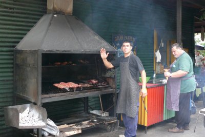 Parilla is the name for the BBQ meats that you will see plenty of in La Boca