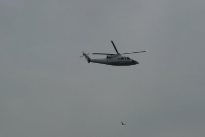 El Presidente's helicopter.