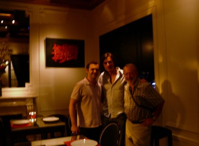 A little blurry, but that is Andrew & Jim with the manager, Roberto Garcia Moritan