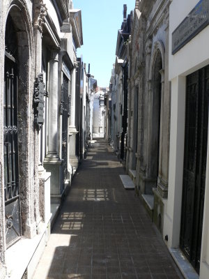 The cemetery is laid out like a small city.