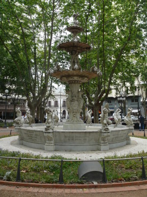 The fountain in Plaza Constitution, built in 1871