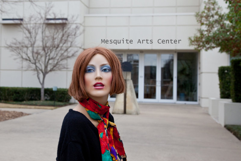 Lucy Visits the Mesquite Arts Center