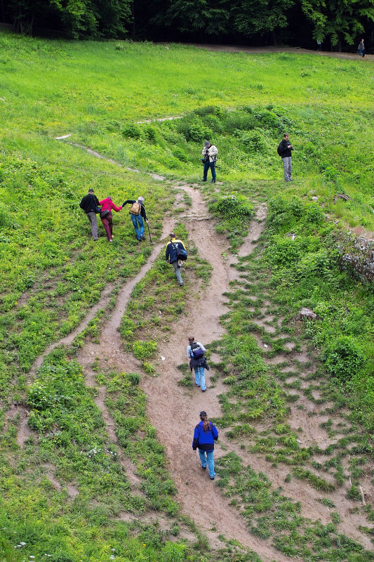 going uphill