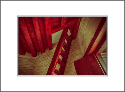 wooden structure inside a pagoda