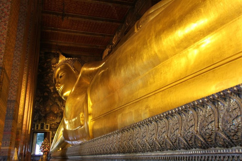 Wat Pho (the Temple of the Reclining Buddha), or Wat Phra Chetuphon