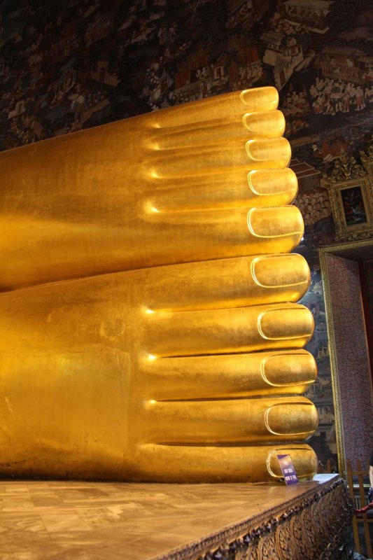 The Reclining Buddha Toes