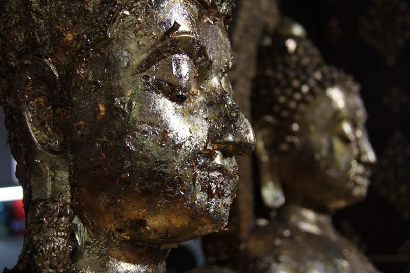 Wat Mongkhon Bophit Gold Leaf Buddha