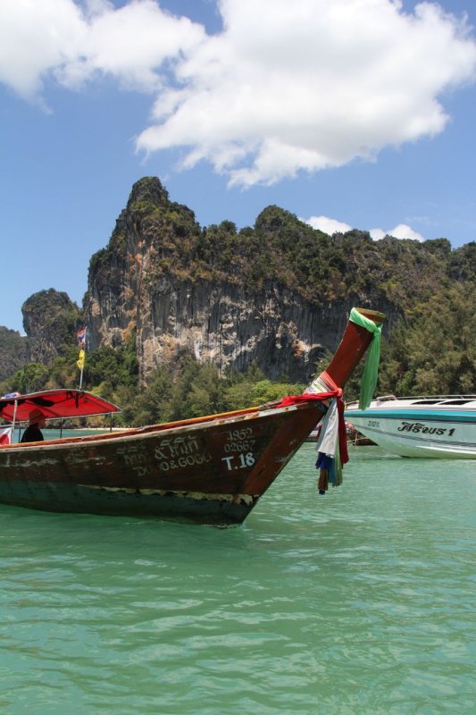 Phra Nang Beach longboats