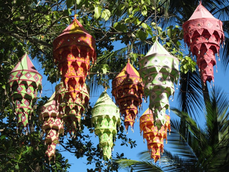 Golden Beach Resort lanterns
