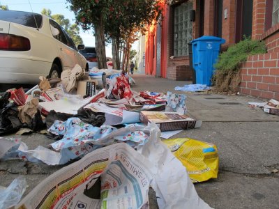 Garbage Day on Harrison Street