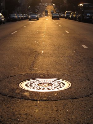 Bush Street sunset