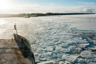 Icy Ferry Crossing