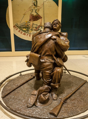 Brothers Civil War Statue in the Virginia Capitol Building