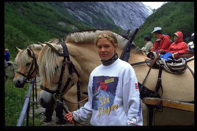 Glacier Guide Girl Norway 1998