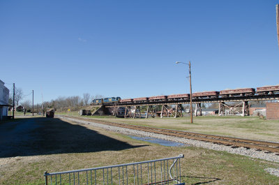 Ballast Train at Weldon