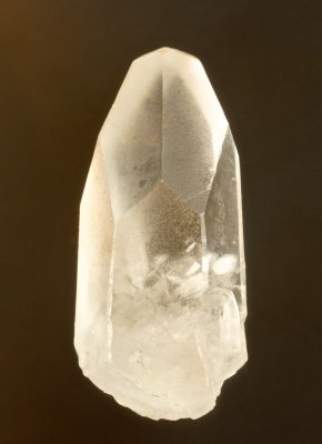 Transparent colourless calcite crystal 3 cm long, Bigrigg, Cumbria. 