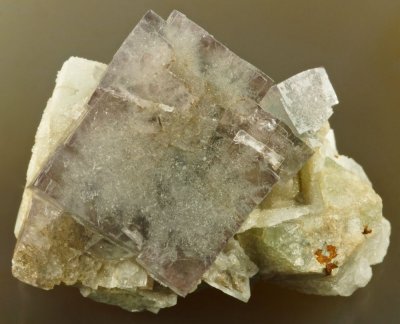 Fluorite, Hollywell Mine, Frosterley, Weardale, Co Durham, 45mm.