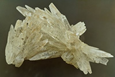Aragonite crystals in 65 mm group. Egremont, Cumbria.
