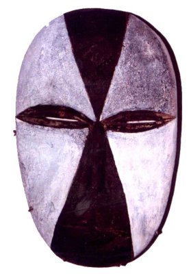 Galoa, Omyn Group: Okukw dance mask, 20th Century. Near Lambarn, Moyen Ogoou.  