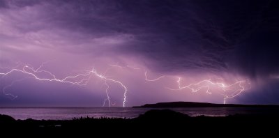 Lightning over THE GREAT SOUTHERN OCEAN, Elliston South Australia
