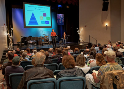 CHURCH CONGREGATIONAL MEETING  -  ISO 1600  -  AN IN-CAMERA HDR IMAGE