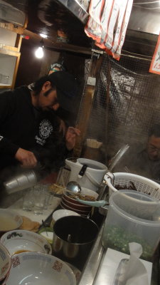 noodle stall making ramen