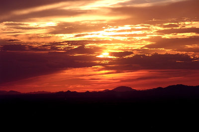 Desert Sky on Fire