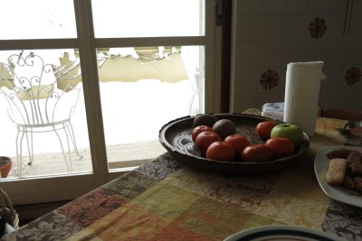 prima collazione e fuori nevica