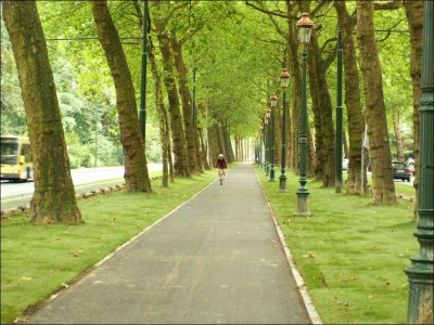 Piste cyclable du boulevard du Souverain