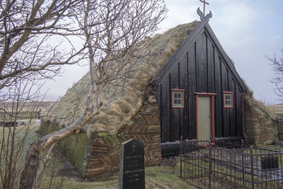 Vidimyrarkirkja 1834 Turf Church 