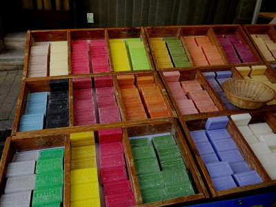 Soap stall Bauge Market