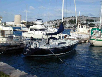 Aikane at Dockyard marina, Sandys