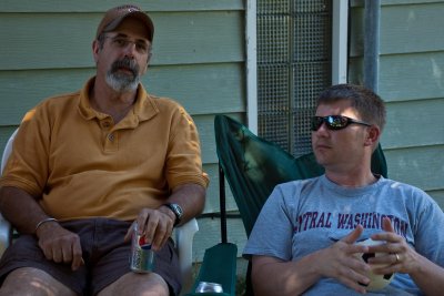 Words of wisdom ?? flowing from father, Dennis, to son Josh