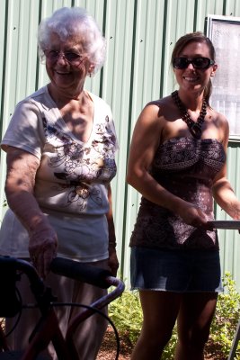 Doris and great niece, Amber (Terry's daughter)