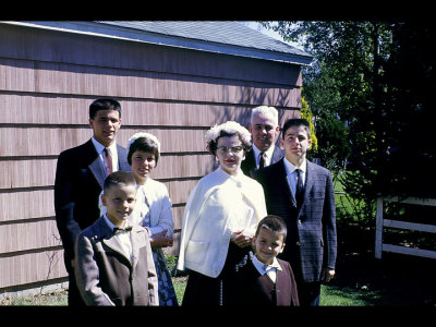 Richard, Mike, Mary, Mom, Dad, John, and Dan