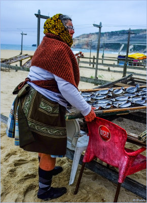 Nazar Woman Drying Fish