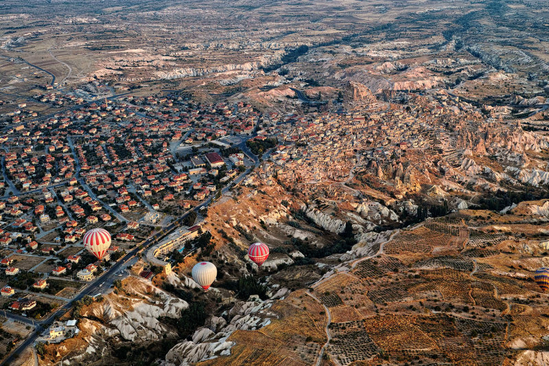 Hot Air Balloons Over Cappadocia