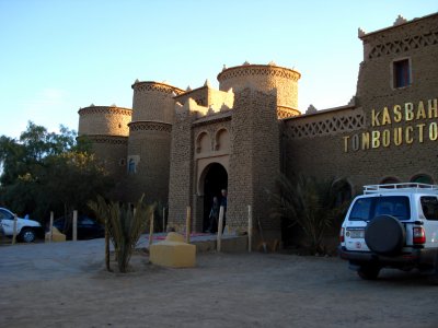 Hotel entrance in Merzouga