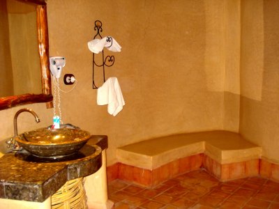 Hotel toilet in Merzouga