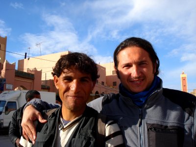 Cristian with Laghsan in Rissani