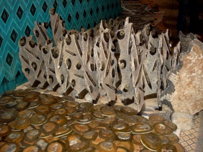 Fossils in local shop in Rissani