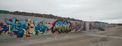 Graffiti fence