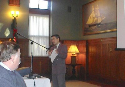 12.13.2002 | Speaking at RI World Affairs Council / Hope Club, Providence, RI 