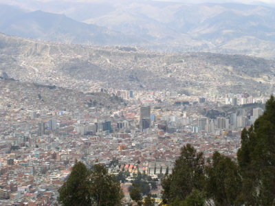 View taken from the suburb of El Alto